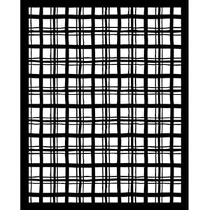 Stamperia - The Owl's House Thick Stencil 20x25cm Tartan Pat