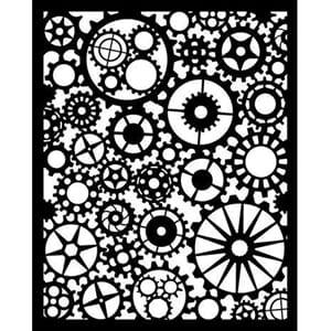 Stamperia - Voyages Fantastiques Thick Stencil 20x25cm Gears