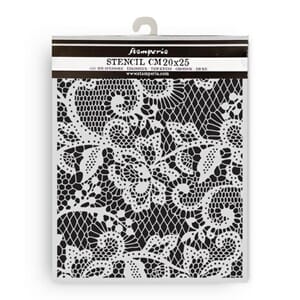 Stamperia - Quiet Days Thick Stencil 20x25cm Floral Lace