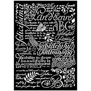 Stamperia - Art Stories A3 Big Stencil Writings