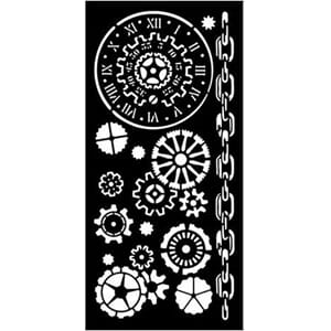 Stamperia - Voyages Fantastiques Thick Stencil 12x25cm Mecha