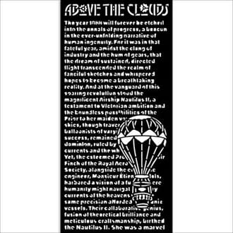 Stamperia - Voyages Fantastiques Thick Stencil 12x25cm Above