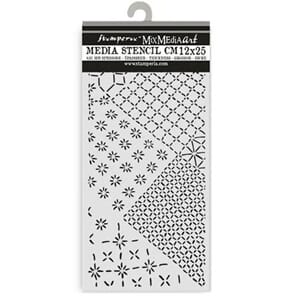 Stamperia - Quiet Days Thick Stencil 12x25cm Mixed Tiles