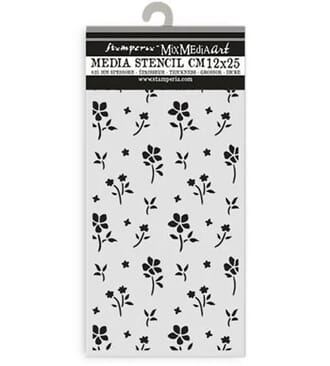 Stamperia - Family Thick Stencil 12x25cm Small Flower Patter