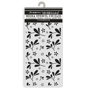 Stamperia - Family Thick Stencil 12x25cm Big Flower Pattern