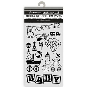 Stamperia - Baby Thick Stencil 12x25cm Elements