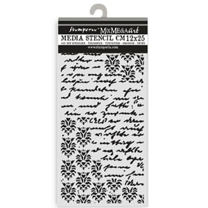 Stamperia - Secret Diary Thick Stencil 12x25cm Seal and Writ