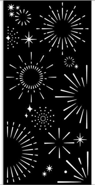 Stamperia - Create Happiness Oh lá lá stars Stencil