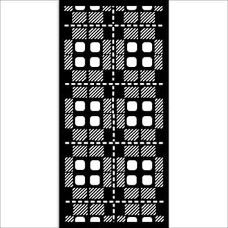 Stamperia - Fabric Pattern Thick Stencil 12x25cm