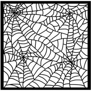 Stamperia - Whispering Woods Thick Stencil 18x18cm Spider Pa