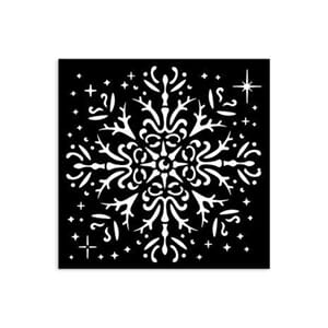 Stamperia - The Owl's House Thick Stencil 12x12cm Snowflake