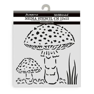 Stamperia - Whispering Woods Thick Stencil 12x12cm Mushrooms