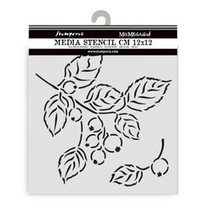 Stamperia - Whispering Woods Thick Stencil 12x12cm Berries