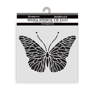 Stamperia - Quiet Days Thick Stencil 12x12cm Butterfly