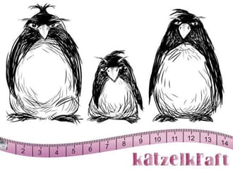 Katzelkraft: Les pingouins grumpy Rubberstamps, 1/Pkg