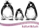 Katzelkraft: Les pingouins grumpy Rubberstamps, 1/Pkg