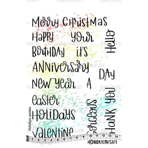 Katzelkraft: Holidays quotes english Rubberstamps