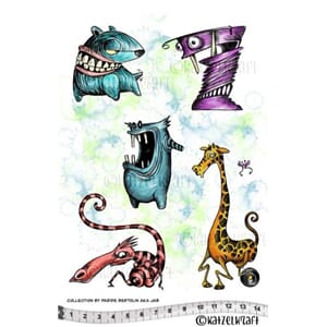 Katzelkraft: Les dentés - JAB collection Rubberstamps