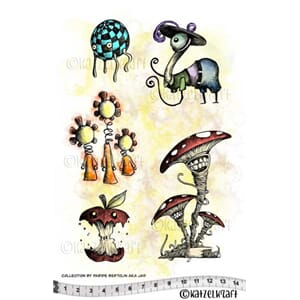 Katzelkraft: Les Herbaliens - JAB collection Rubberstamps