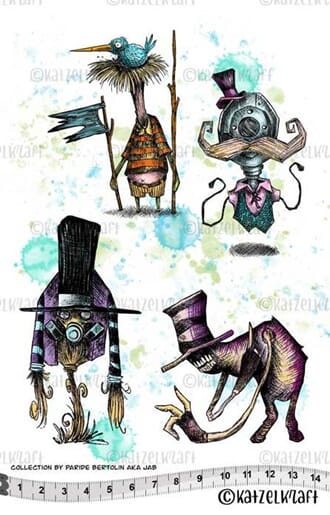 Katzelkraft: Les chapeaux - Rubberstamps