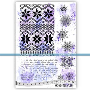 Katzelkraft: Christmas Snowflakes - Rubberstamps