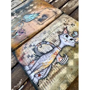 Fre 10/10 kl.12 - Art journaling "Ciao" med Antonis