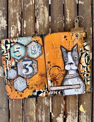 Søn 12/10 kl.11 - Art journaling "A dog" med Antonis