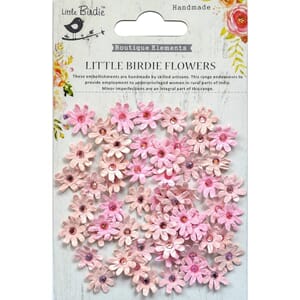 Little Birdie - Pearl Pink Micro Jeweled Florettes 60/Pkg