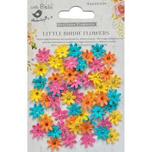 Little Birdie - Vivid Palette Micro Jeweled Florettes 60/Pkg