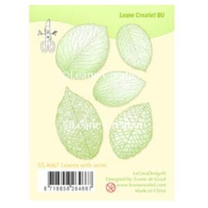 Leane Creatief: Leaves with weins stamp