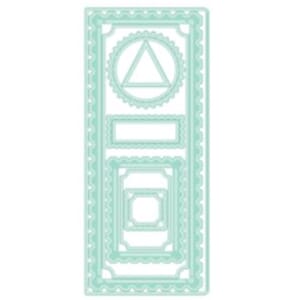 LDRS Creative - Diagonal Stitched Postage Fram Slimline Dies