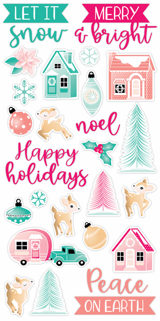 LDRS - MacKenna Christmas Puffy Stickers