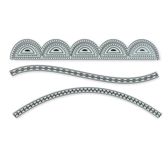 Little Darlings: Cutting Edge borders I - Dies sett, 3 stk