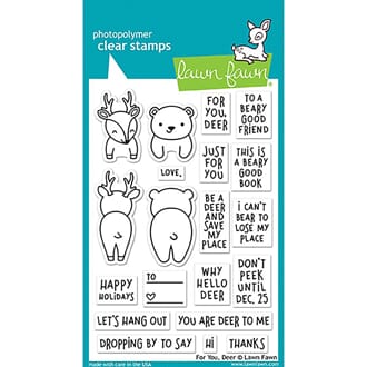 Lawn Fawn: For You, Deer Clear Stamps, 4x6 inch