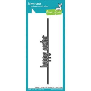 Lawn Fawn: Happy Easter Line Border Cuts Craft Die