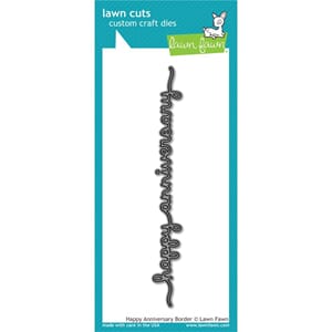 Lawn Fawn: Happy Anniversary Border Lawn Cuts Die