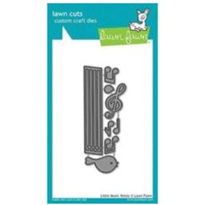 Lawn Fawn: Little Music Notes Craft Die, 4x6 inch