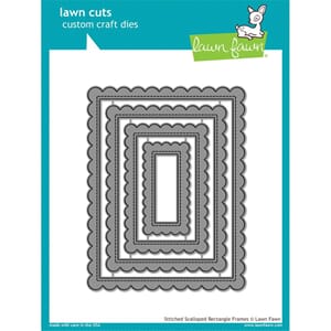 Lawn Fawn: Stitched Scalloped Rectangle Frames dies