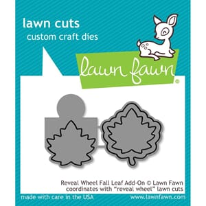 Lawn Fawn: Reveal Wheel Fall Leaf Add-On Craft Die