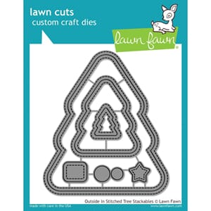 Lawn Fawn: Outside In Stitched Christmas Tree Craft Die