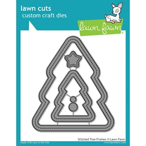 Lawn Fawn: Stitched Christmas Tree Frames Craft Die