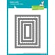 Lawn Fawn: Reverse Stitch Scallop Rectangle Window Die
