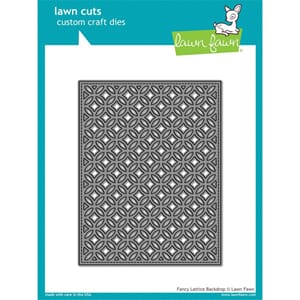 Lawn Fawn: Fancy Lattice Backdrop Lawn Cuts Custom Craft Die