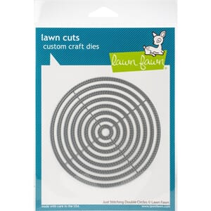Lawn Fawn: Just Stitching Double Circles Dies, 4x6 inch