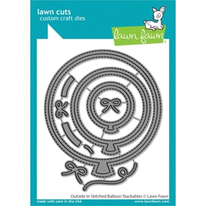 Lawn Fawn: Outside In Stitched Balloon Stackables Craft Die