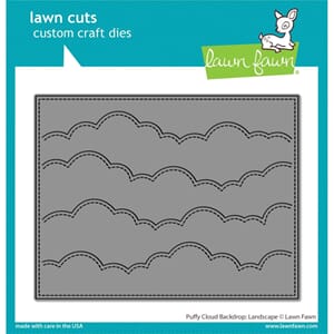 Lawn Fawn: Puffy Cloud Backdrop: Landscape Custom Craft Die
