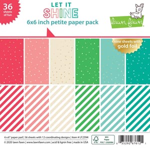 Lawn Fawn: Let It Shine Petite Paper Pack, str 6x6 inch