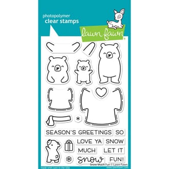 Lawn Fawn: Snow Much Fun Clear Stamps, 4x6 inch
