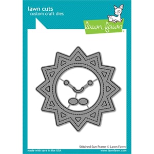 Lawn Fawn: Stitched Sun Frame Custom Craft Die