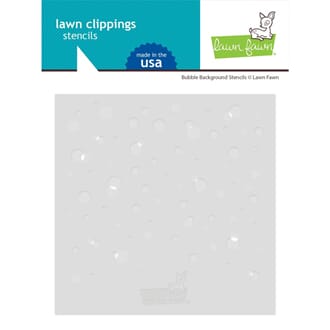 Lawn Fawn: Bubble Background Stencil, str 6x6 inch